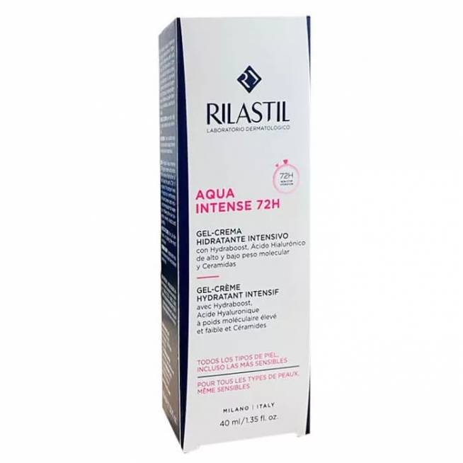 "Rilastil Aqua Intense 72H Gel" intensyvus drėkinamasis kremas 40ml