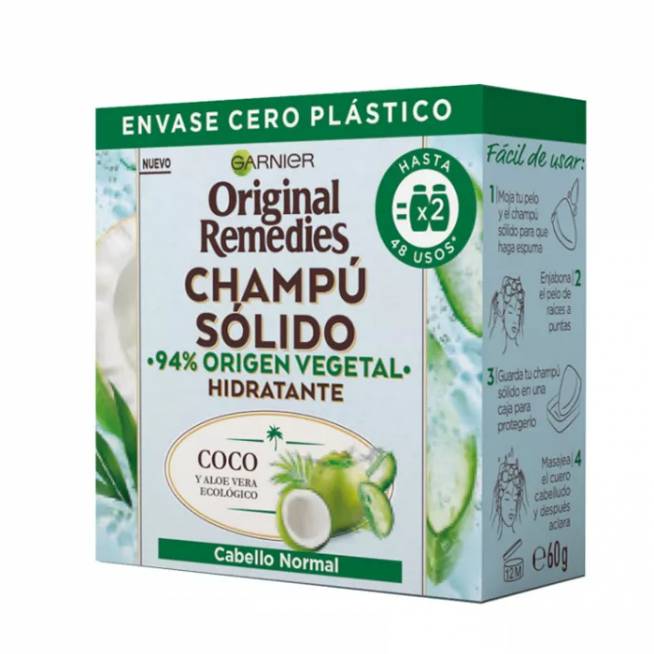 "Garnier Original Remedies" kietasis šampūnas normaliems plaukams 60g