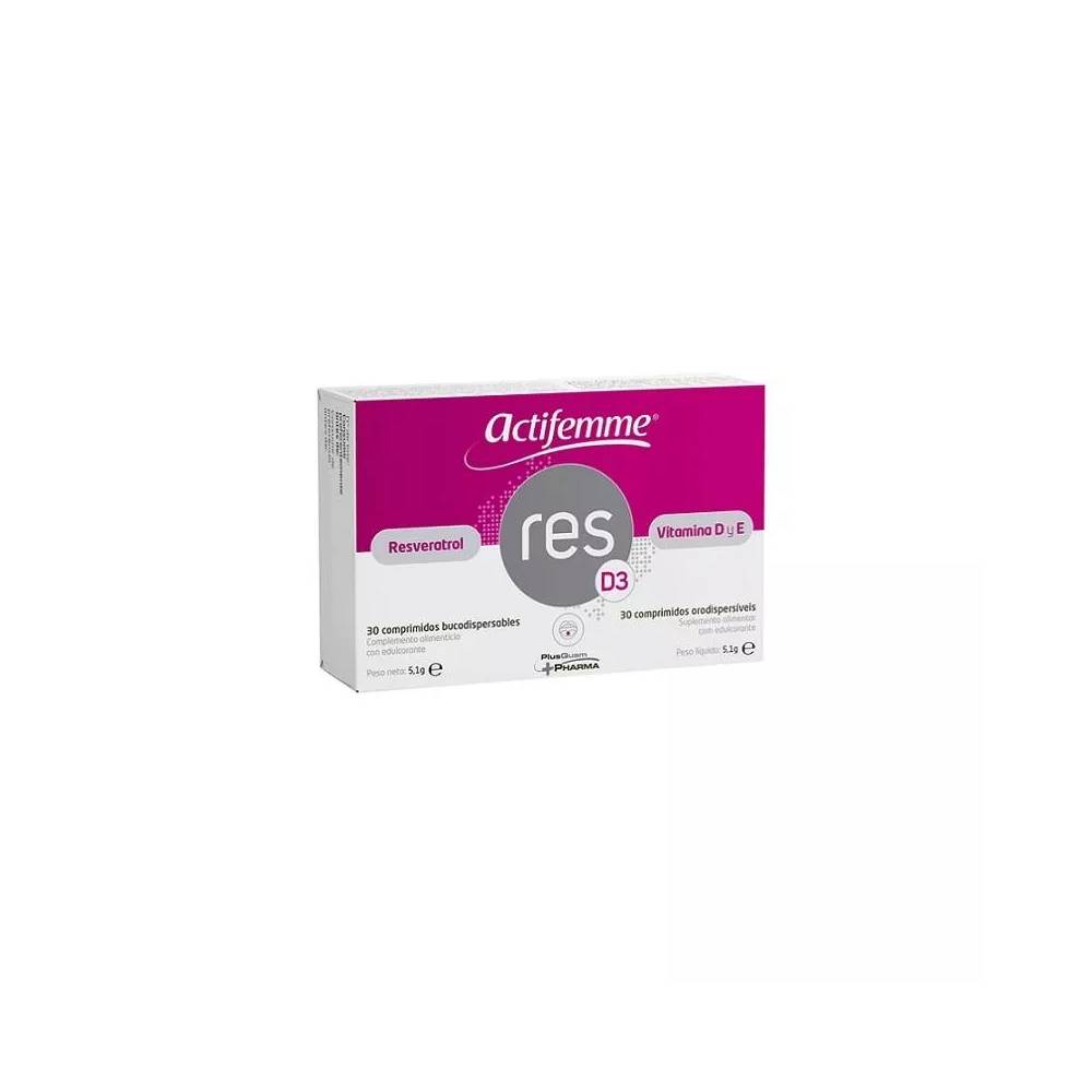 Actifemme Resveratrol RESD3 | Vitaminas D 30 tablečių