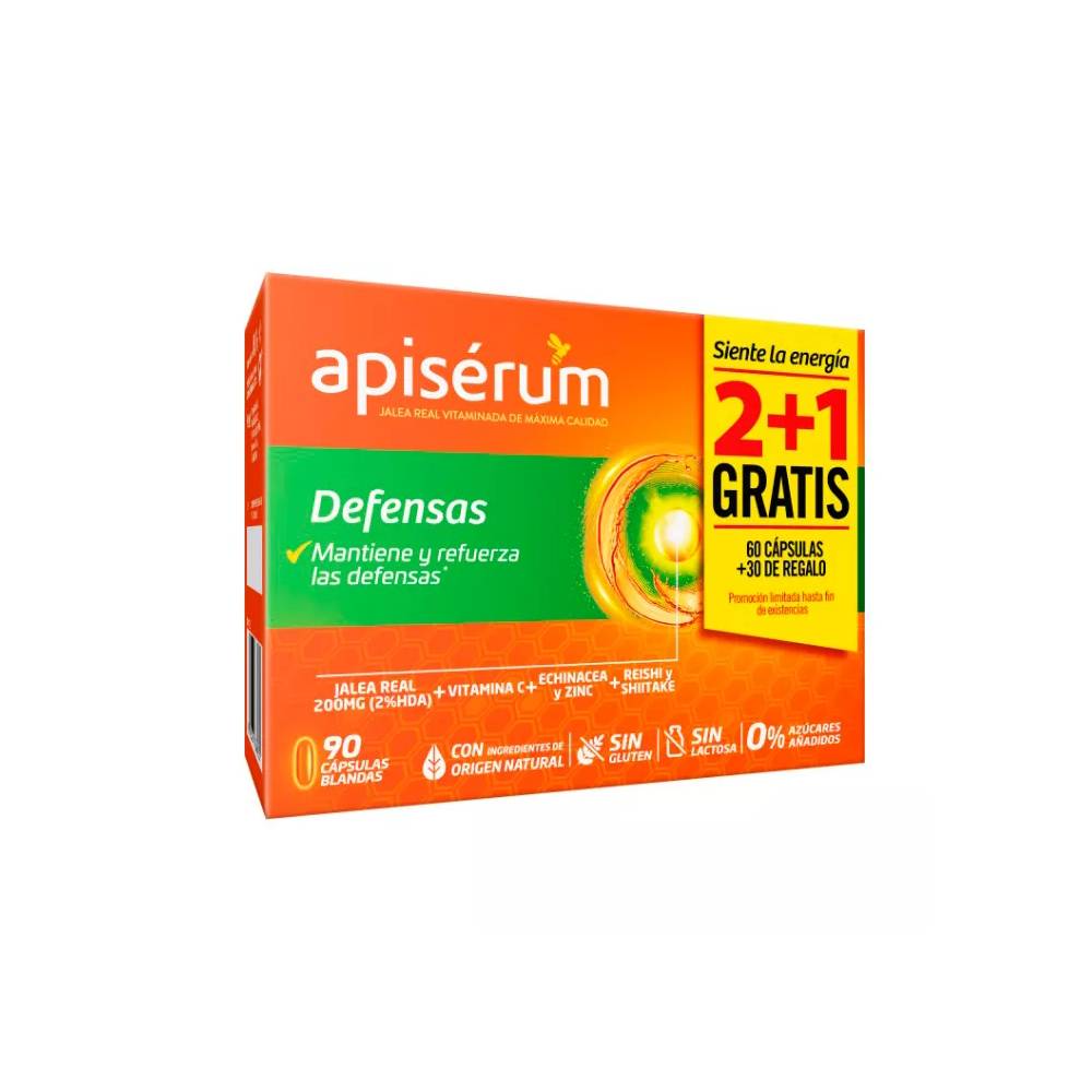 Apisérum Defenses Pack 3 mėnesių 90 kapsulių