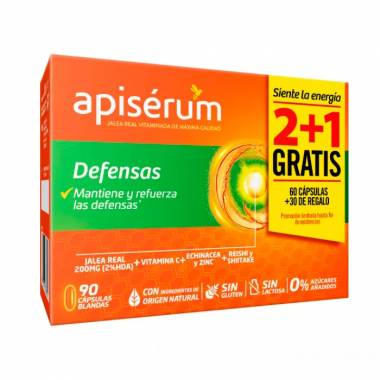 Apisérum Defenses Pack 3 mėnesių 90 kapsulių