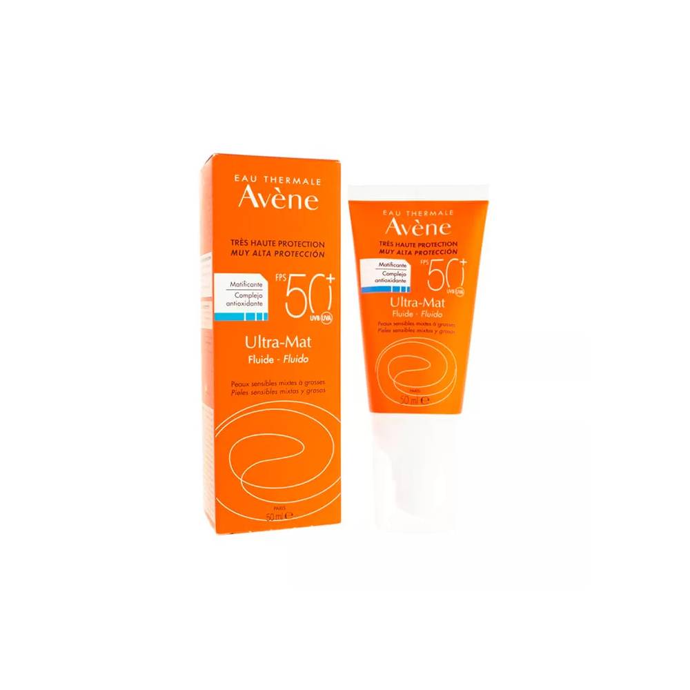 "Avène Ultra Mat Fluid Sunscreen SPF 50+" 50 ml