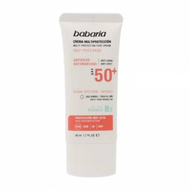 "Babaria" Saulės daugiafunkcinis apsauginis kremas nuo dėmių Spf50 50ml