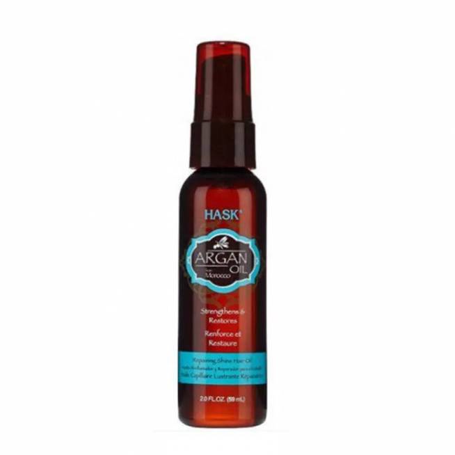 "Hask Argan Oil Repairing Shine Oil" atkuriamasis blizgesio aliejus 59ml