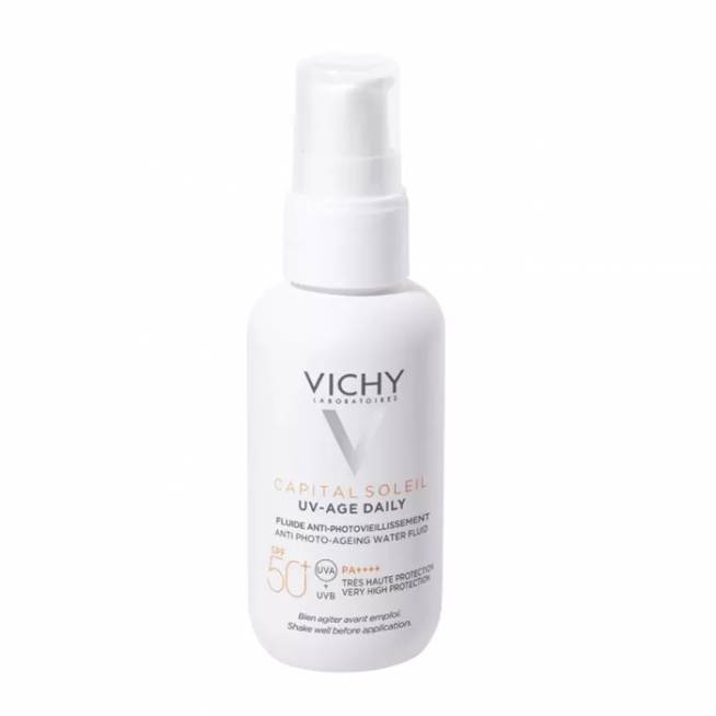 "Vichy Capital Soleil Uv-Age Daily SPF50+ Water Fluid Antifotoaging 40ml