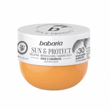 "Babaria" įdegio želė "Sun & Protect Coconut And Carrot Spf30" 300ml