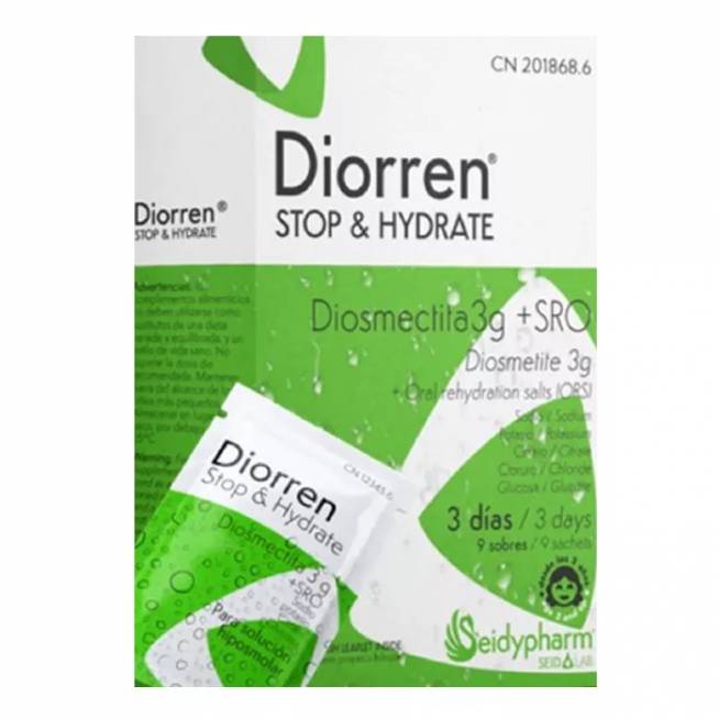 "Diorren Stop & Moisturise" 9 paketėliai