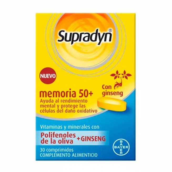 Supradyn Memory 50+ 30 tablečių