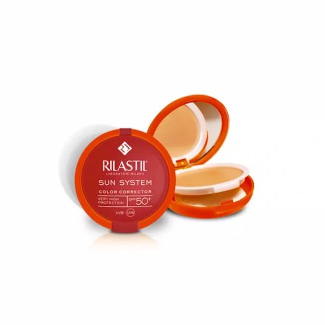 Rilastil Sun System Uniform Compact Cream Spf50+ atspalvis 02 Dore 10g