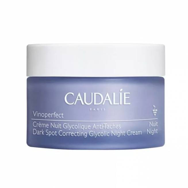 "Caudalie Vinoperfect" tamsiąsias dėmes koreguojantis glikolio naktinis kremas 50ml