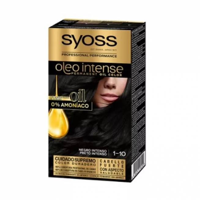 "Syoss Oleo Intense" ilgalaikiai permanentiniai plaukų dažai 1-10 Deep Black