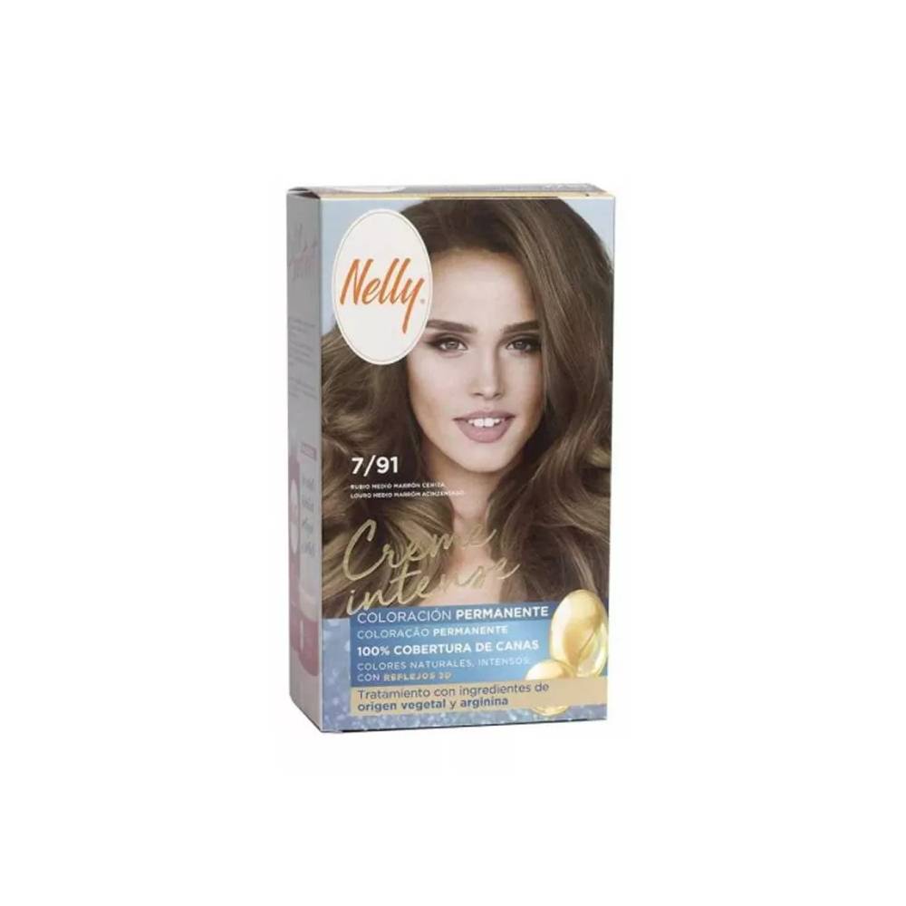 "Nelly Creme Intense Tint" 7/91 Vidutinio šviesumo pelenų rudumo atspalvis