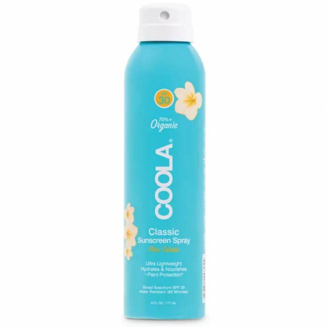 "Coola Classic Body Organic Sunscreen Spray Spf30 Piña Colada 177ml