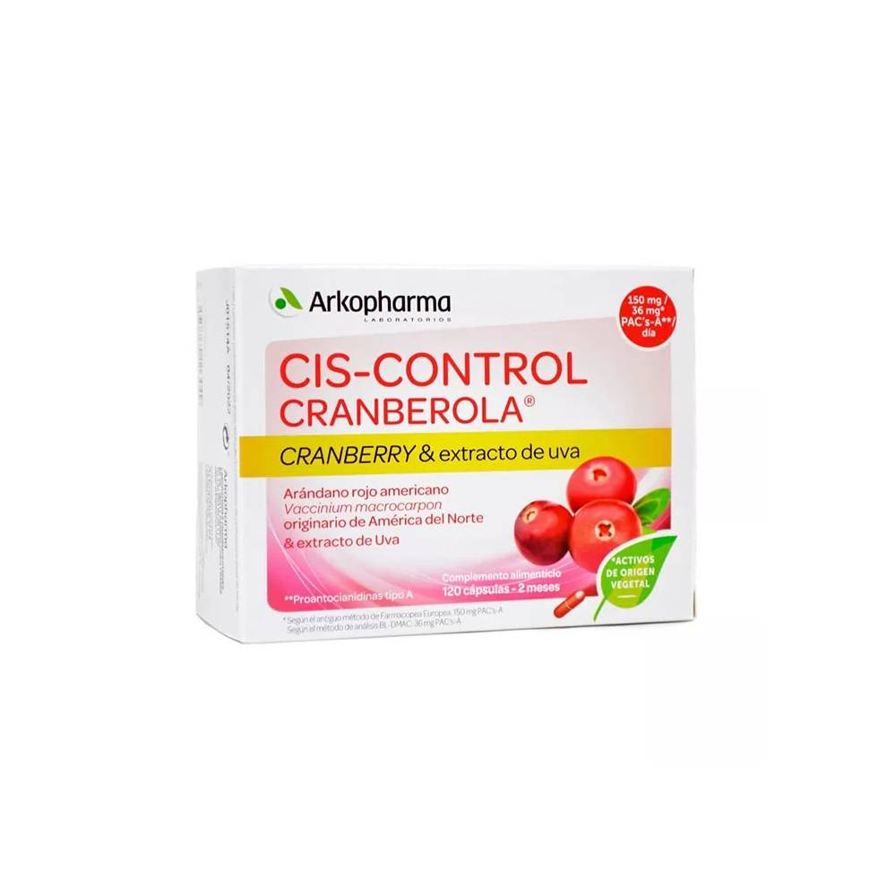 Arkopharma Ciscontrol Cranberola 120 kapsulių