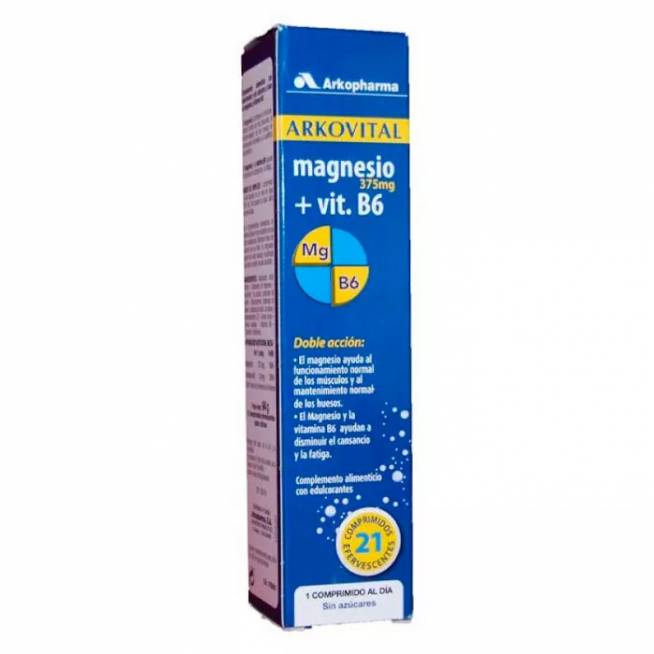 Arkopharma Arkovital Magnesium 375mg 21 putojanti tabletė