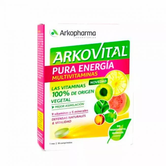 Arkopharma Arkovital Pure Multivitaminai 30 tablečių