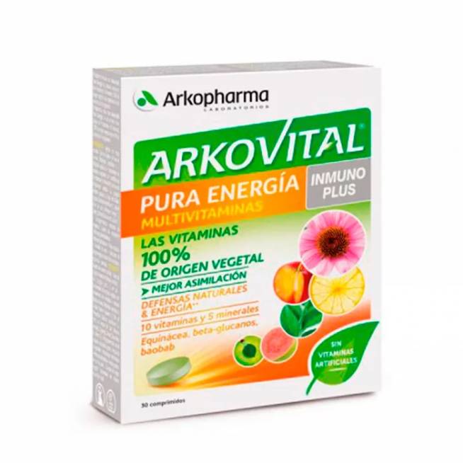 Arkopharma Arkovital Inmunoplus Pure Energy 30 tablečių