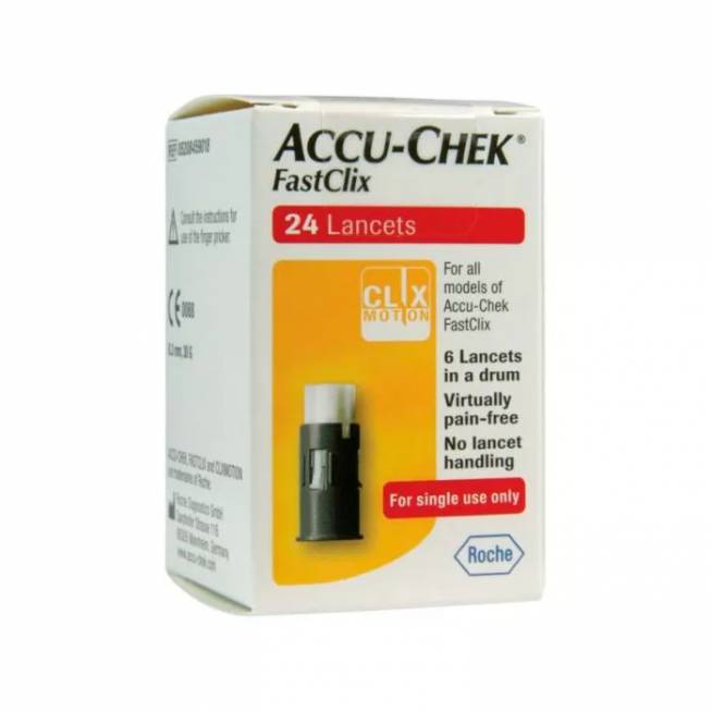 "Accu-Chek Fastclix Lancets" 24U