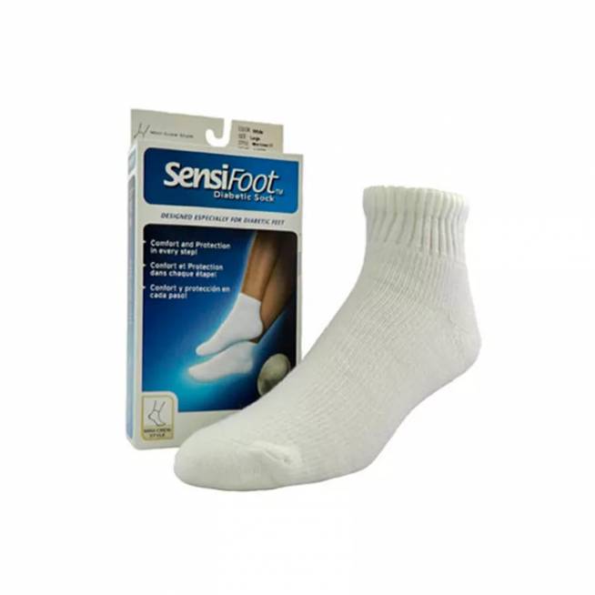 "Jobst Sensifoot" trumpos kojinės diabetikams Balta T/M