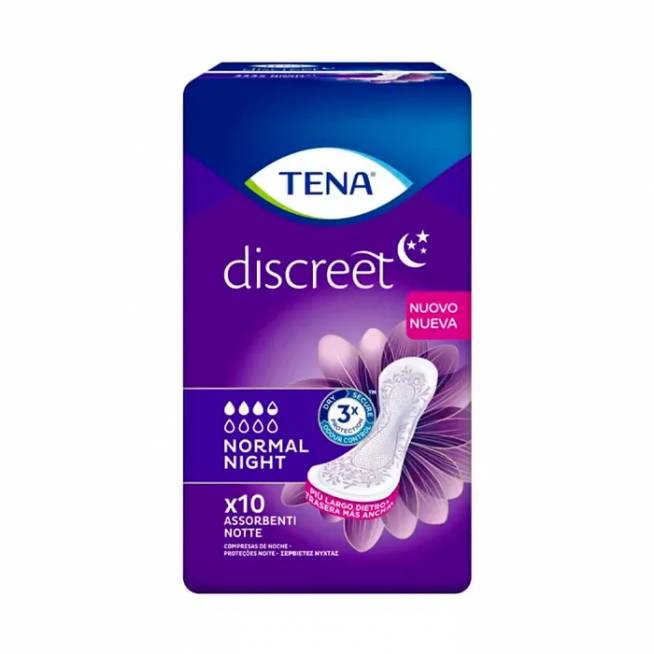 "Tena Discreet Normal Night 10U 