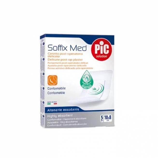 Pic Soffix Med sterilus tvarstis 10x8cm 5U 