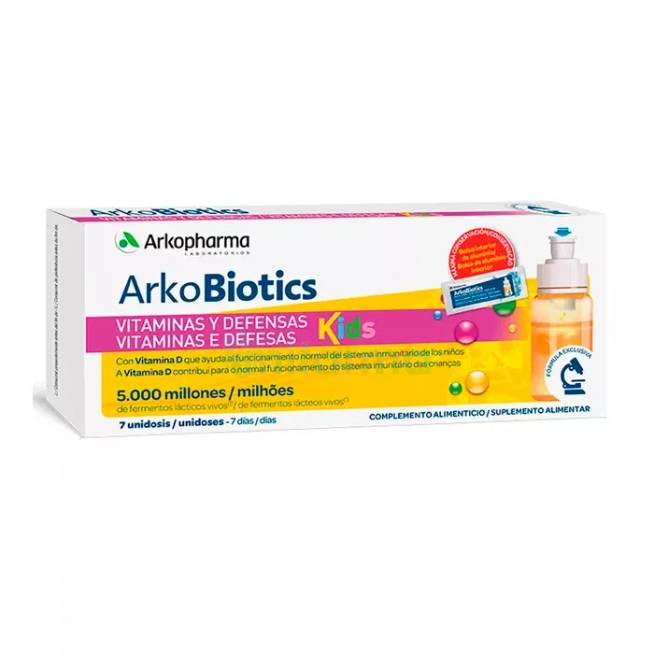 Arkopharma Arkobiotics Vitaminai ir gynyba vaikams 7 dozės