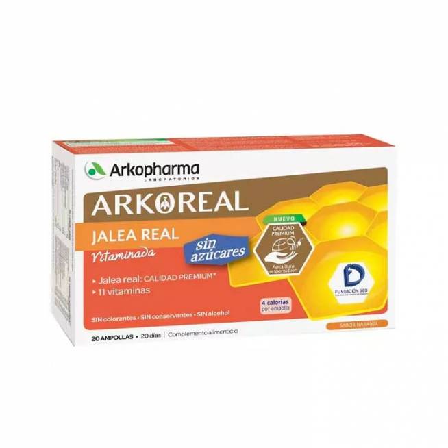 "Arkopharma Arkoreal Jelly Light Low Sugar 1g 20 ampulių