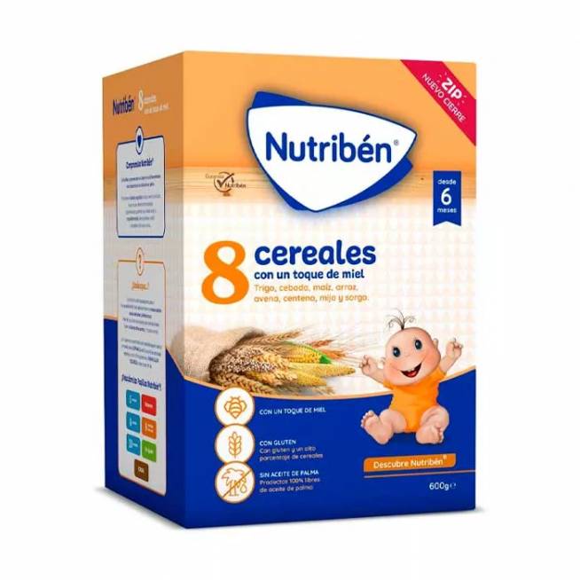 Nutribén 8 medaus dribsniai 600g 