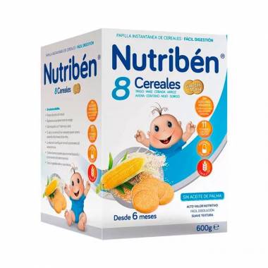 "Nutribén 8 Cereals Maria Crackers" 600g 