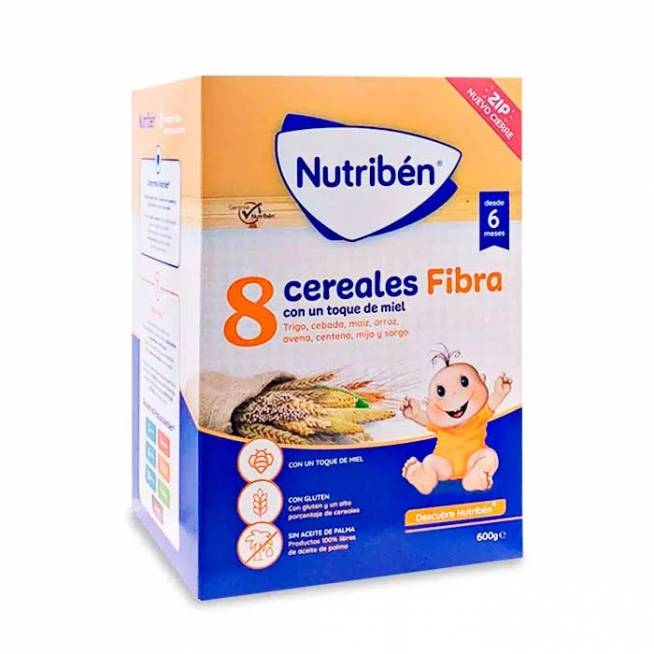 Nutribén 8 grūdų ir medaus skaidulos 600g 