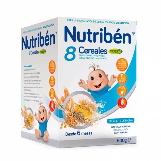 Nutribén Papilla 8 Cereals Digest 600g 