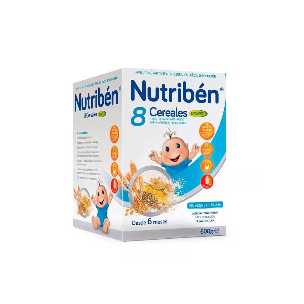 Nutribén Papilla 8 Cereals Digest 600g 