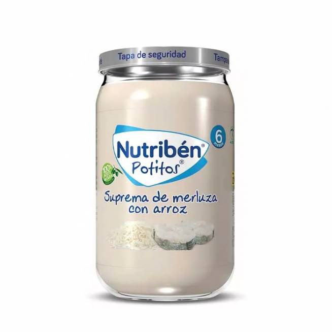 Nutribén Potito Suprema jūros lydekos su ryžiais 235g 