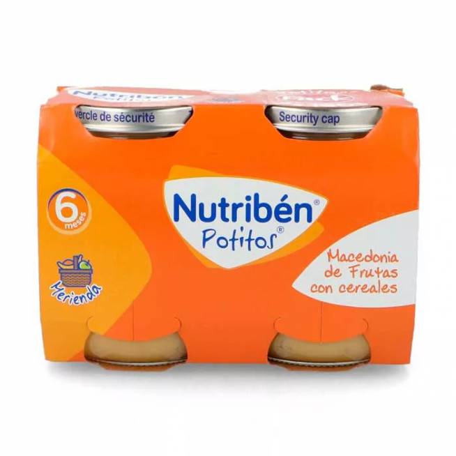 Nutribén Potito Makedonija Vaisiai ir grūdai 2x190g