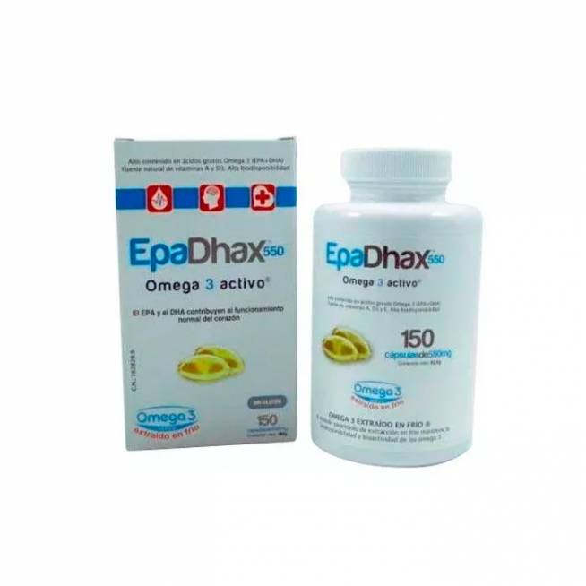 Epadhax Omega 3 Active 550mg 150 kapsulių