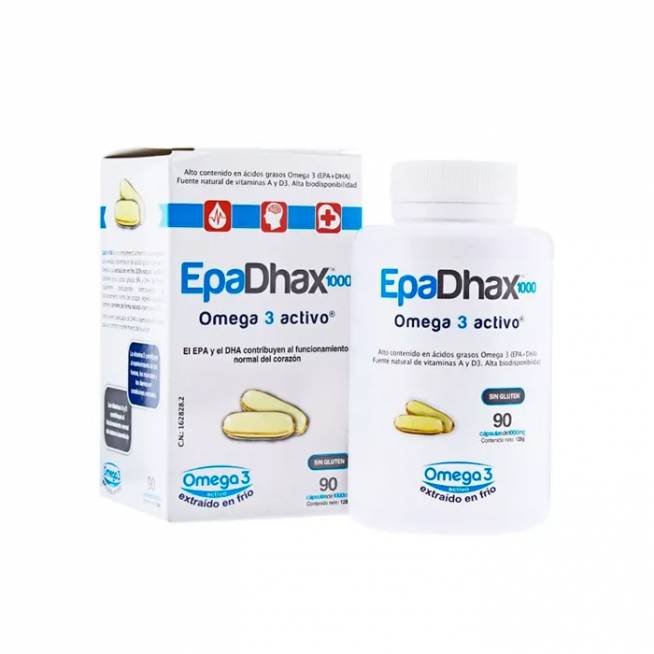 Epadhax Active Omega 3 1000 Mg 90 kapsulių