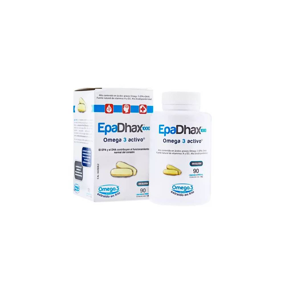 Epadhax Active Omega 3 1000 Mg 90 kapsulių