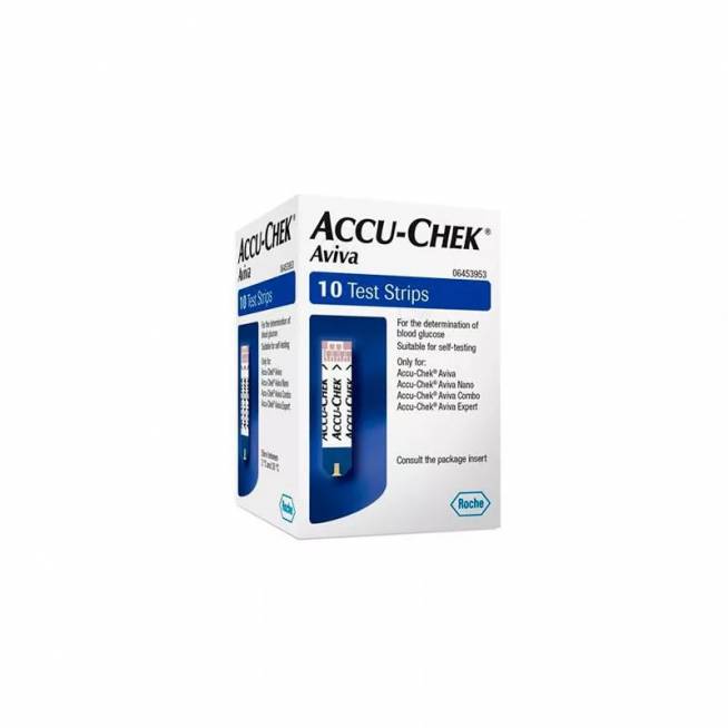 Roche Accu Chek Aviva 10 vienetų