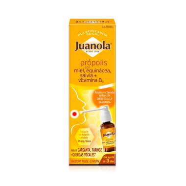 Juanola Propolis su medumi, ežiuole, šalaviju ir vitaminu B3 30ml