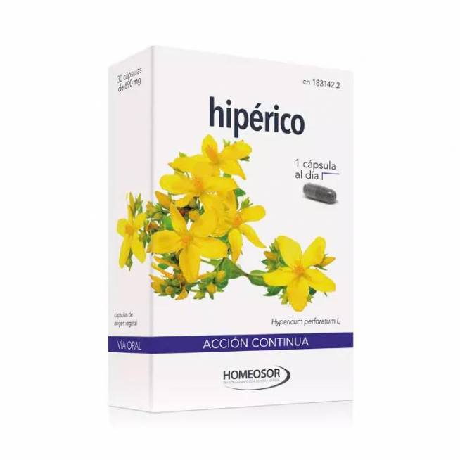 Homeosor Hypericum nuolatinis veiksmas 30 kapsulių 