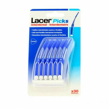 Lacer Picks 30 tarpdančių šepetėlių 