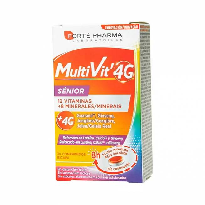 Forté Pharma 12 Multivit 4G Sénior 30 tablečių 