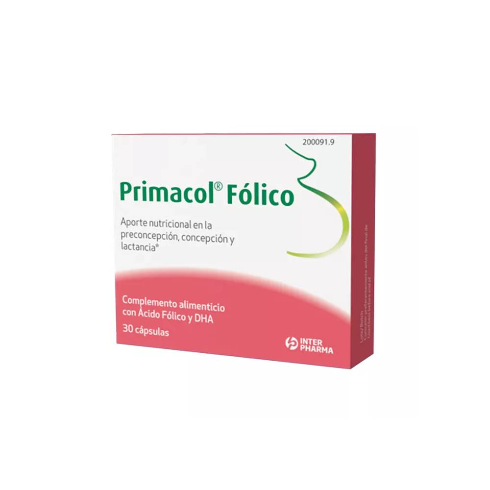 "Interpharma Primacol Folic" 30 kapsulių