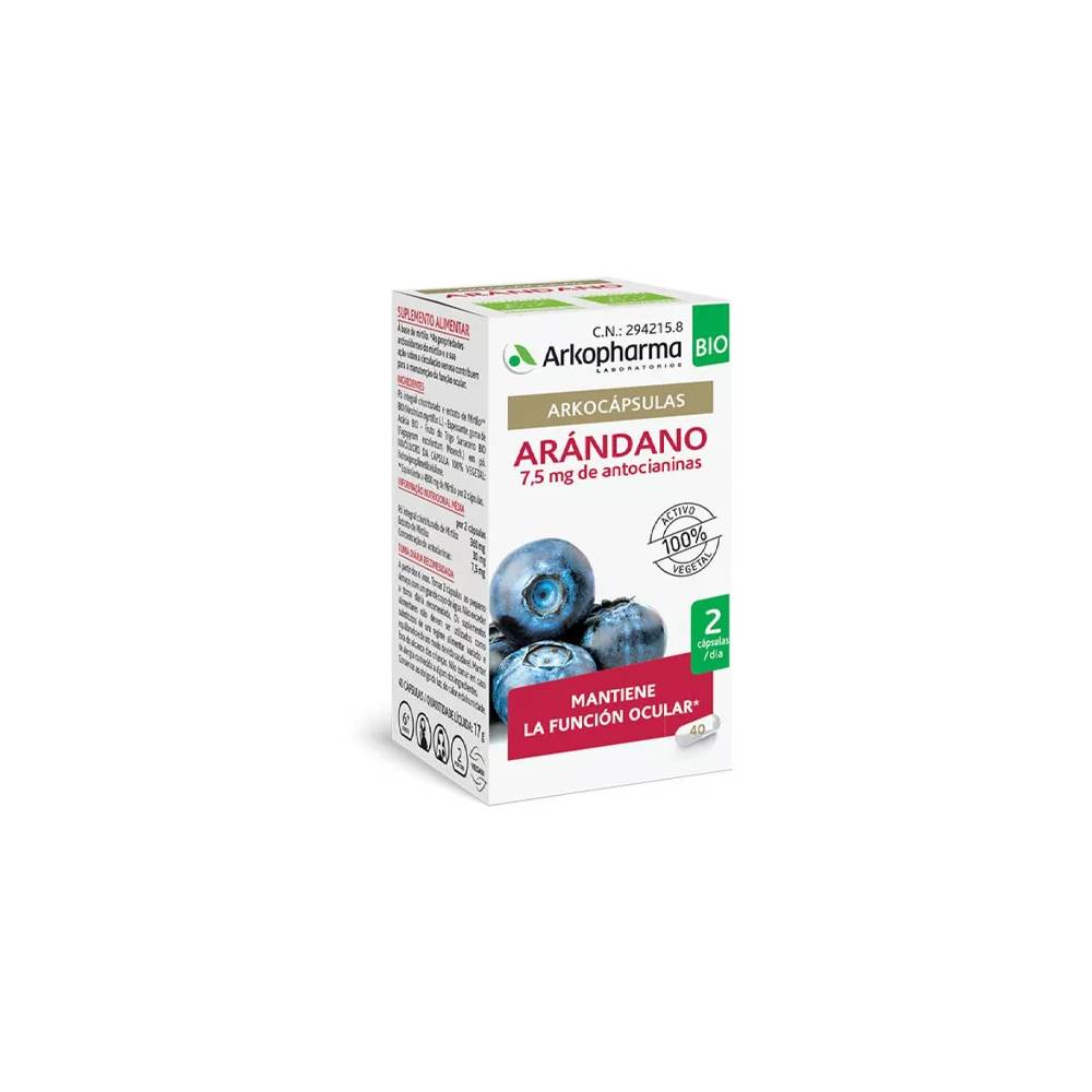 Arkopharma Arkocapsulas Bilberry Bio 40 Capsules