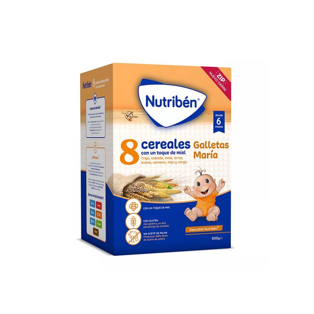 "Nutriben 8 Cereals Honey Biscuits" 600g