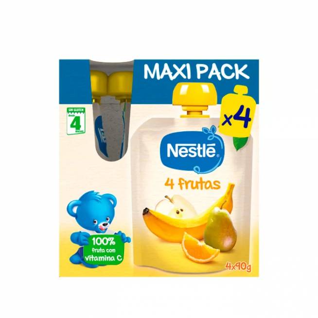 "Nestle" 4 vaisių paketėliai 4x90g "Maxi Pack