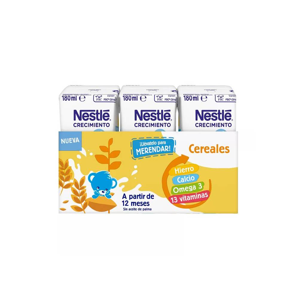 Nestlé Growth Milk 1+ Cereal 3x180ml