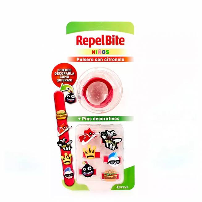 Repel Bite Children apyrankė + dekoratyviniai smeigtukai