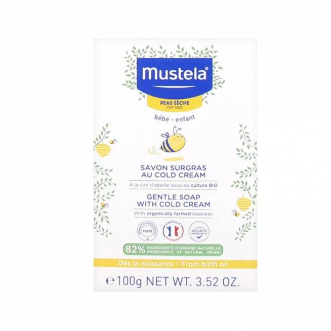 "Mustela" švelnus vonios muilas su šaltuoju kremu 100g