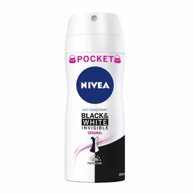 "Nivea Black & White Invisible Original Deodorant Spray" 100ml